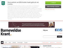 Tablet Screenshot of barneveldsekrant.nl